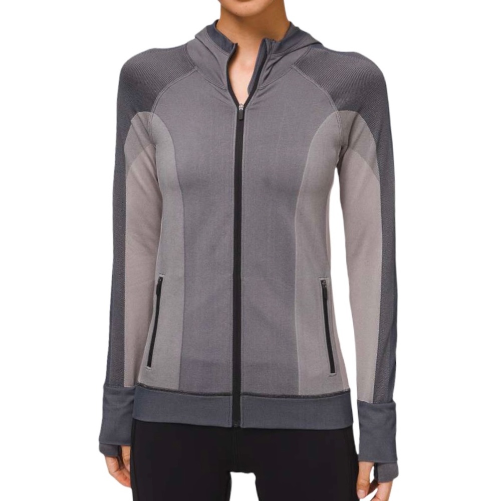 Lululemon Ebb to Train Jacket Abstract Dark Chrome